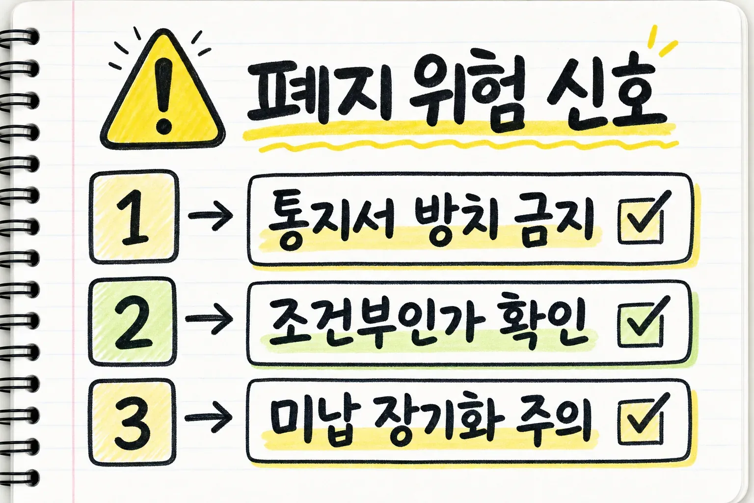 폐지 위험 신호