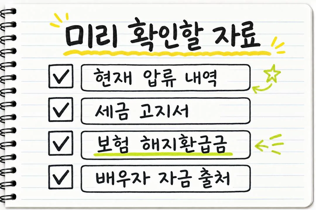 미리 확인할 자료