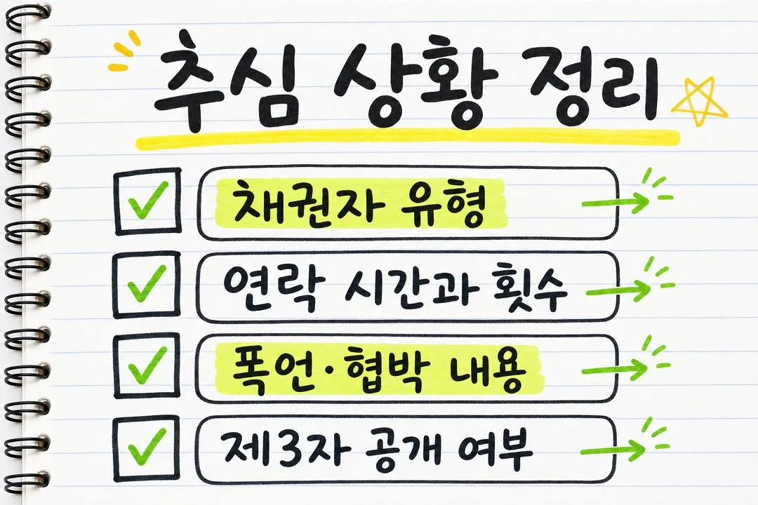 추심 상황 정리