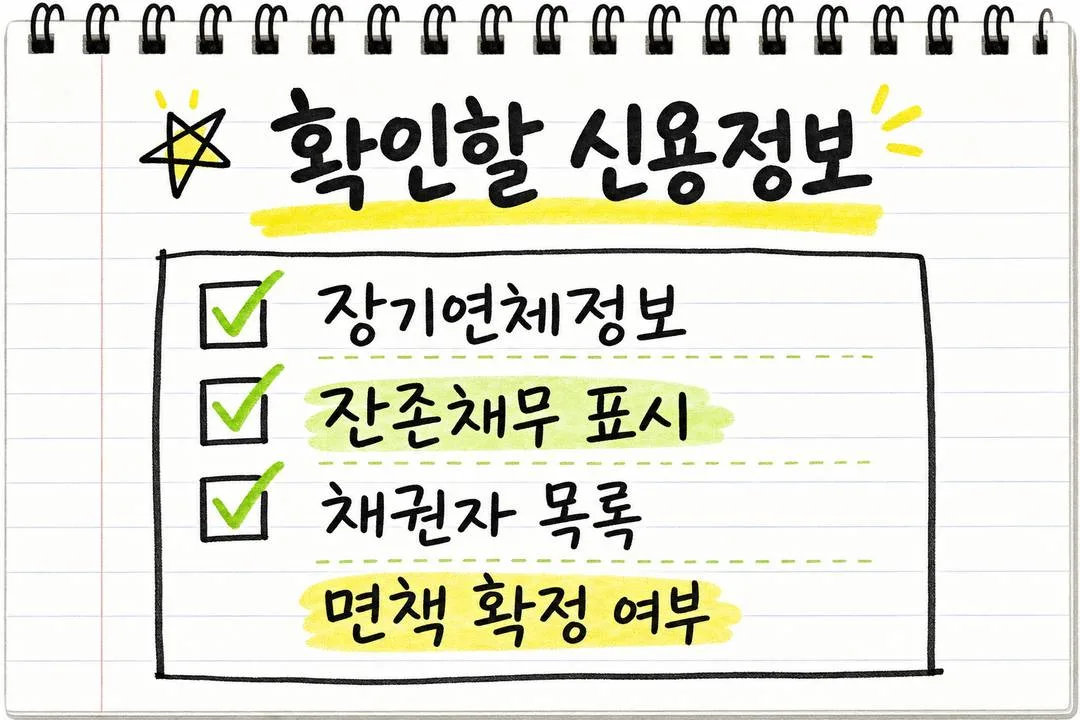 확인할 신용정보
