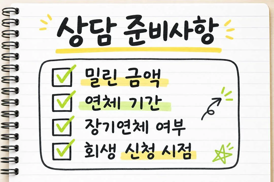 상담 준비사항