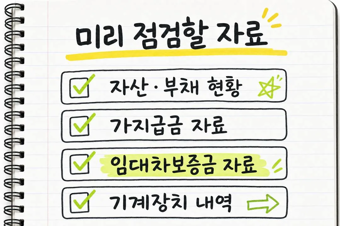 미리 점검할 자료
