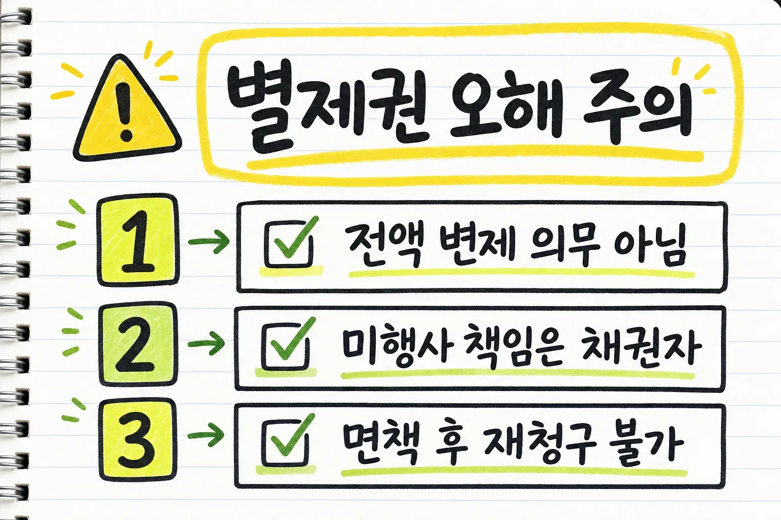 별제권 오해 주의